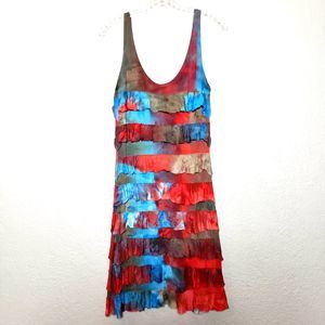 Isle Apparel Ruffled Bodycon Dress - M